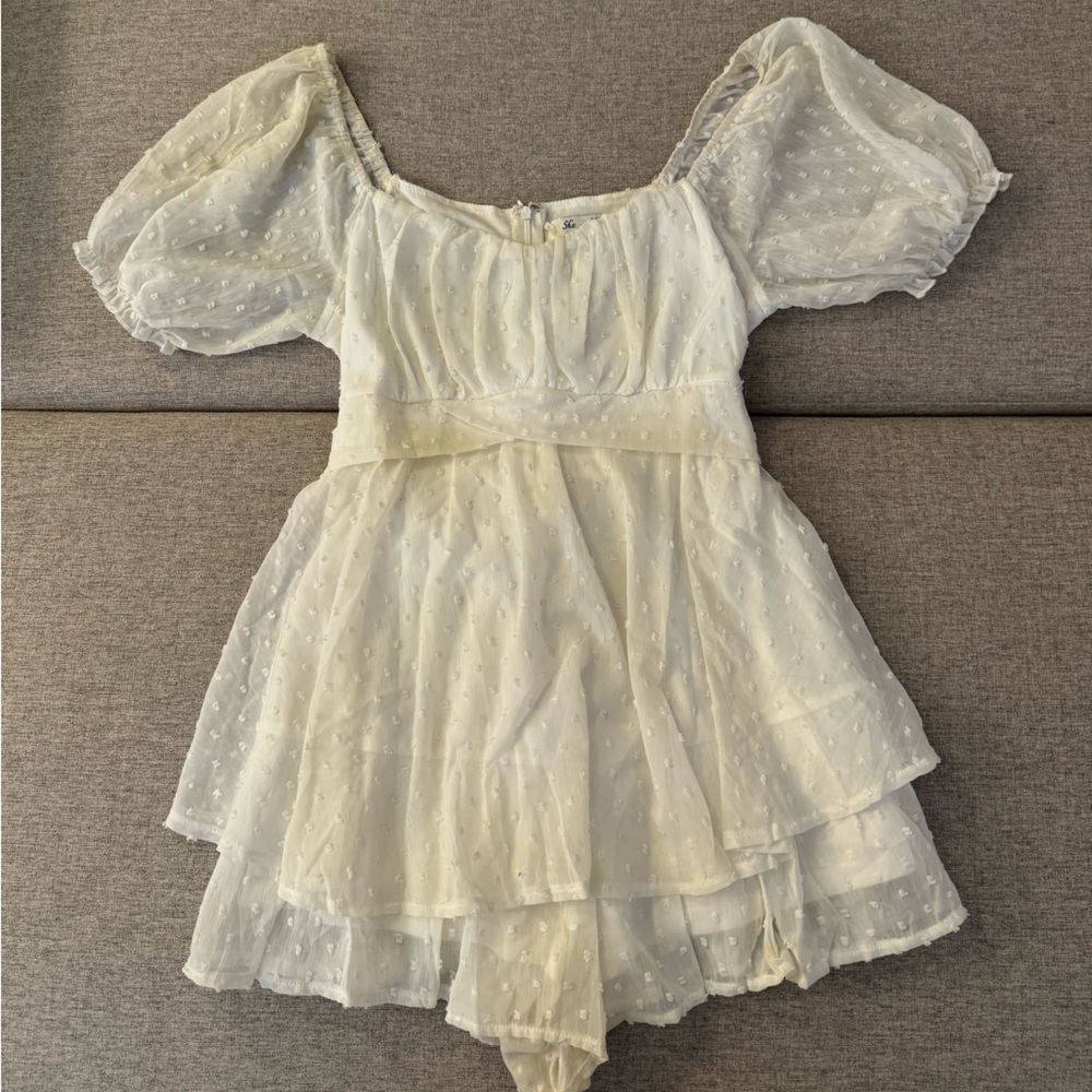 She + Sky White Dress